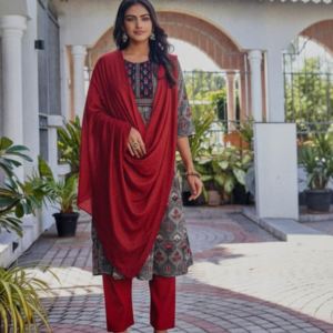 Black Ash Colour chudidhar