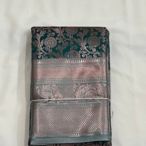 Sea Green Colour Fancy Saree