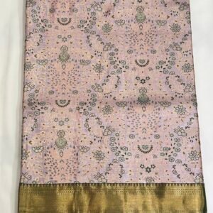 Light Pink Colour Pattu Saree