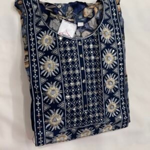 Navy Blue Colour Chudidhar