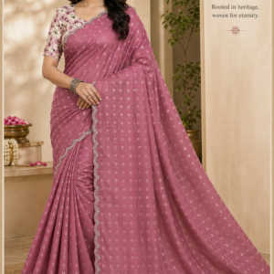 Pink Colour Fancy Sarees