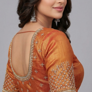Orange colour blouse