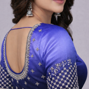 Blue Colour designer blouse