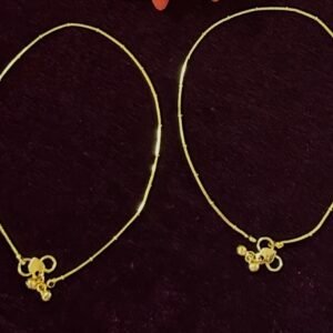 Simple designed 1gram Gold Anklets