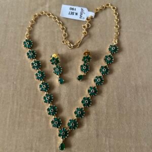 Green Colour necklace set