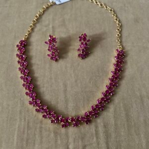 Red Colour necklace set