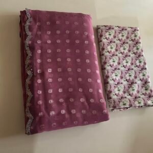 Pink Colour Fancy Sarees