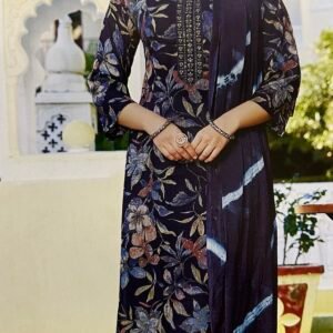 Navy Blue colour  chudidhar