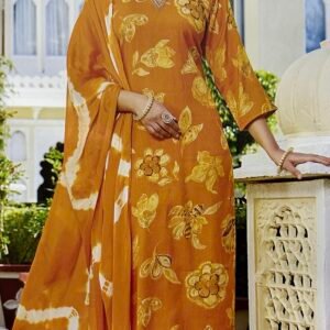 Mustard Yellow Colour Chudidhar