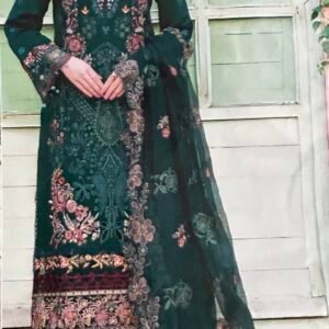 Green colour cotton chudidhar