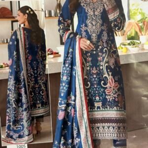 Blue colour cotton chudidhar