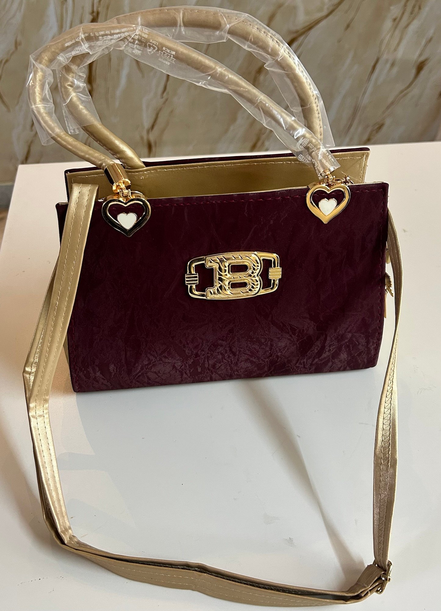 Maroon Colour fancy Hand bag