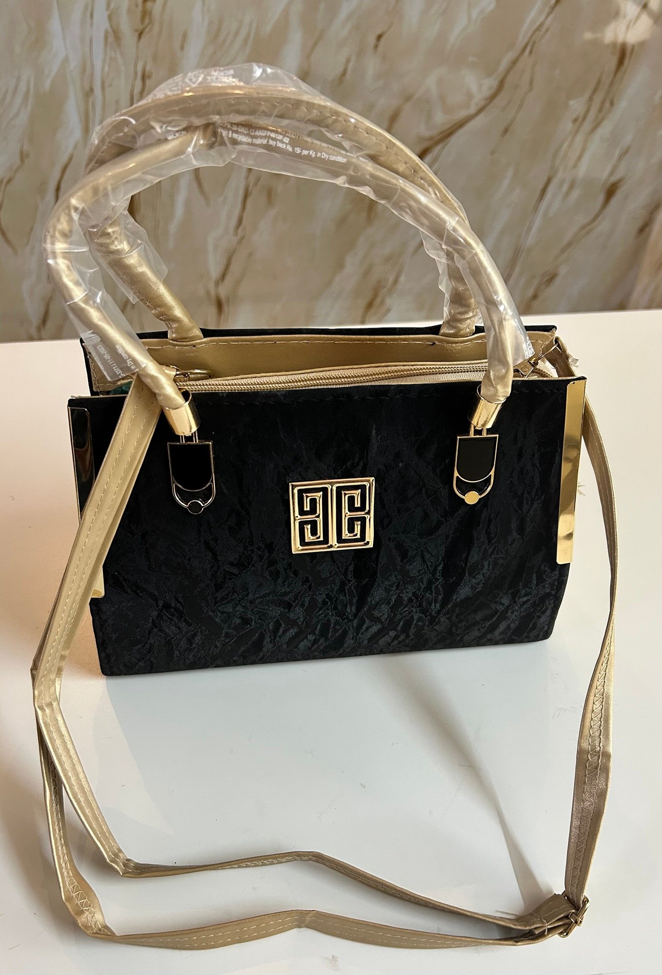 Black colour hand bag
