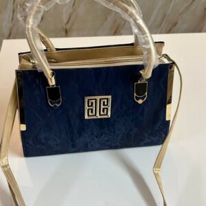 Navy blue colour Luxury hand bag