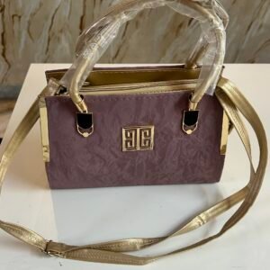 Light violet colour fancy hand bag