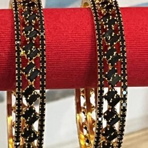 Black Stone Bangles