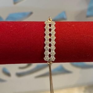 Premium CZ Crystal Bracelet Connector Gold Finish