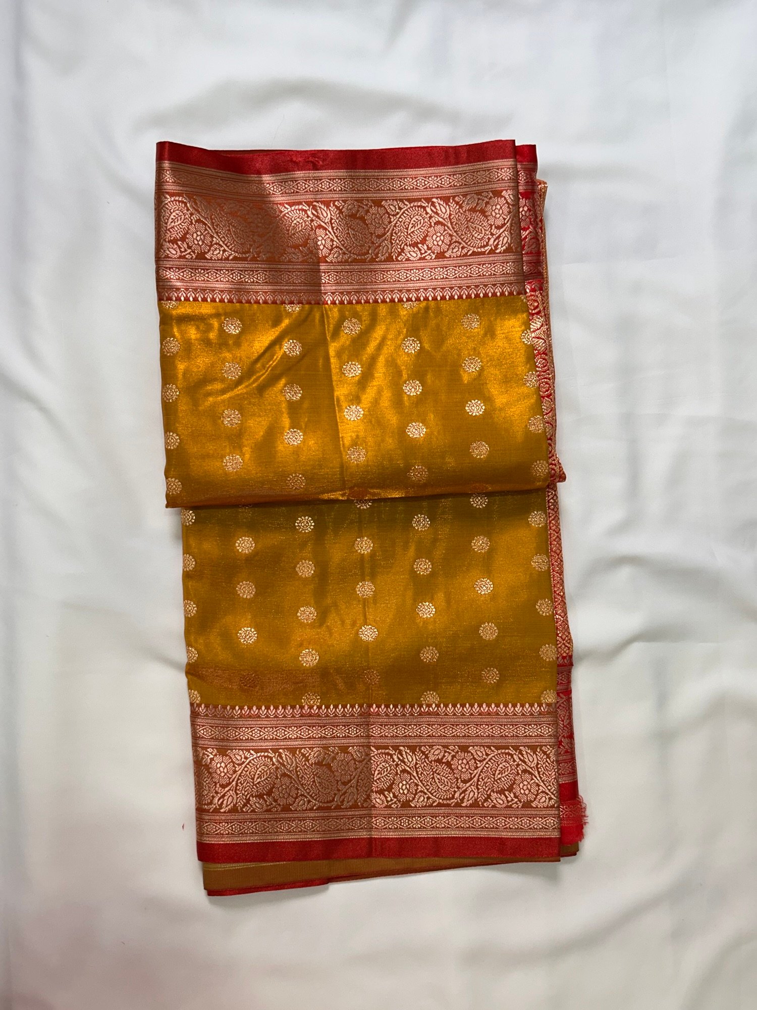 Yellow Colour Pattu Saree - Image 3