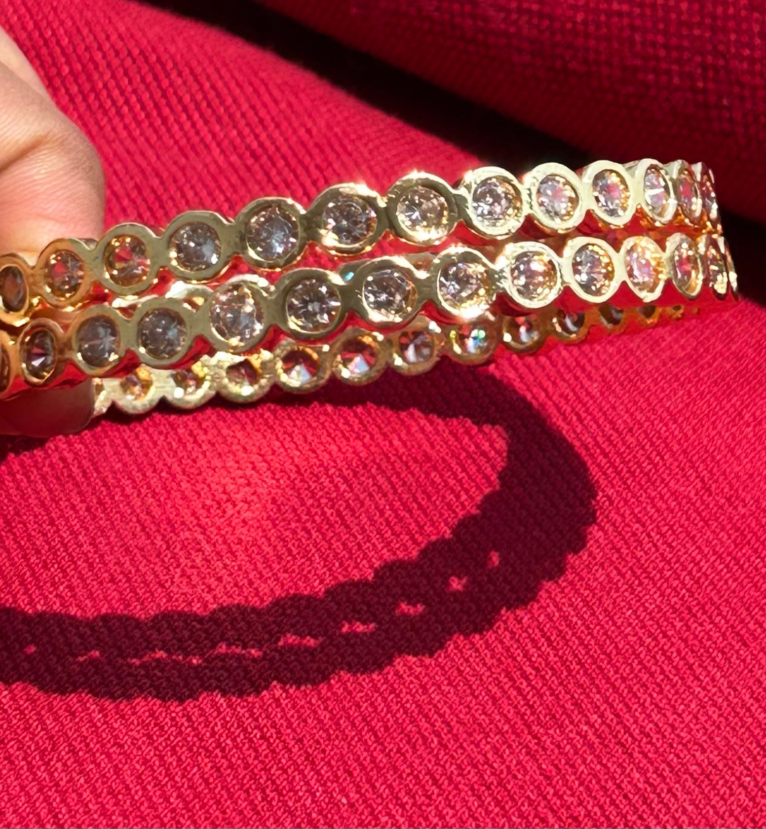 White Pancha Lohalu Bangles