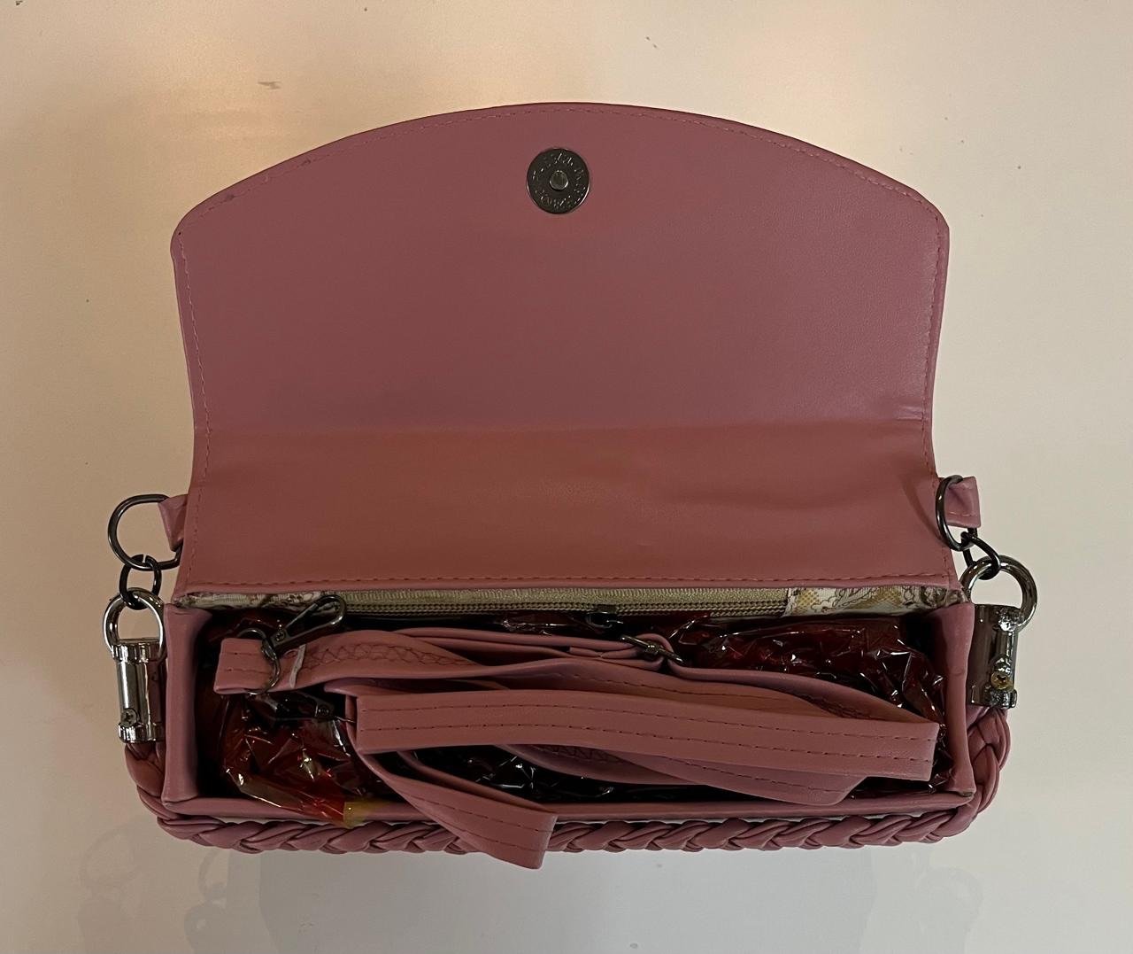 Peach Colour Handbag - Image 3