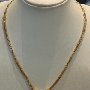 Lakshmi Pendant Daily Wear Gold Plated Necklace