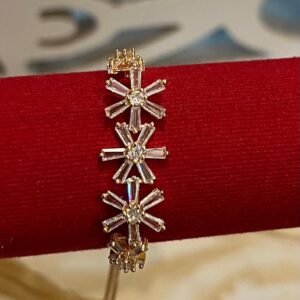 Golden Blossom Crystal Bracelet