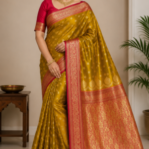 Yellow Colour Pattu Saree