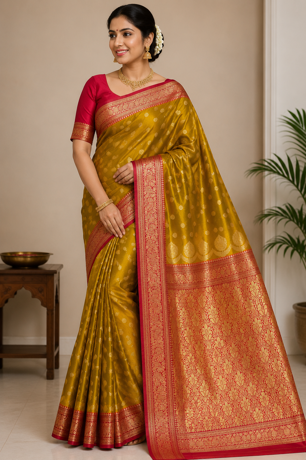 Yellow Colour Pattu Saree