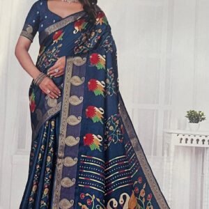 Dark Blue Saree