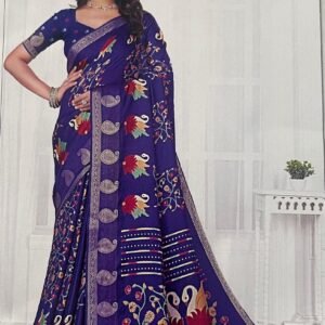 Elegant Purple Saree