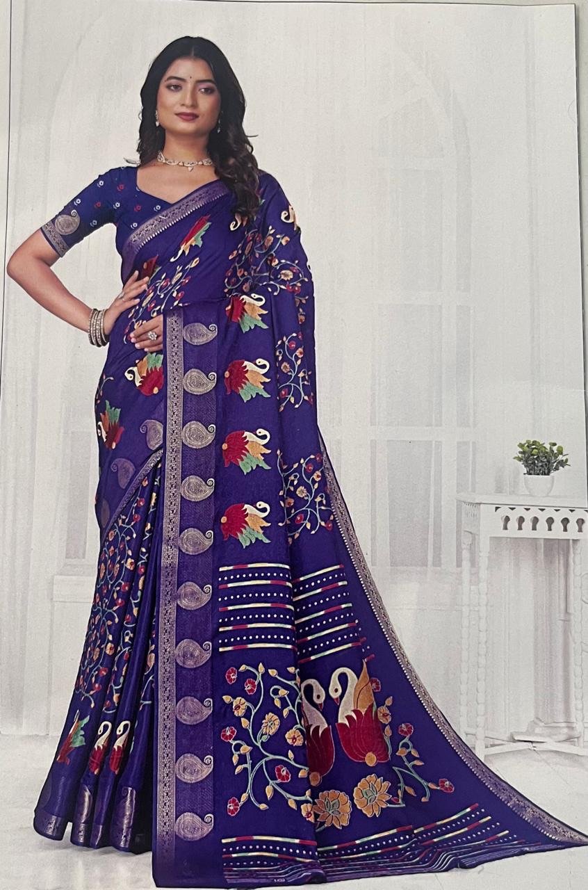 Elegant Purple Saree