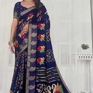 Navy Blue Saree