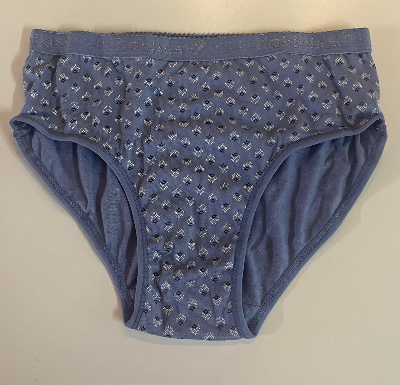 Navy Blue Colour Floral Printed Kohila Ramraj Panties - Image 2