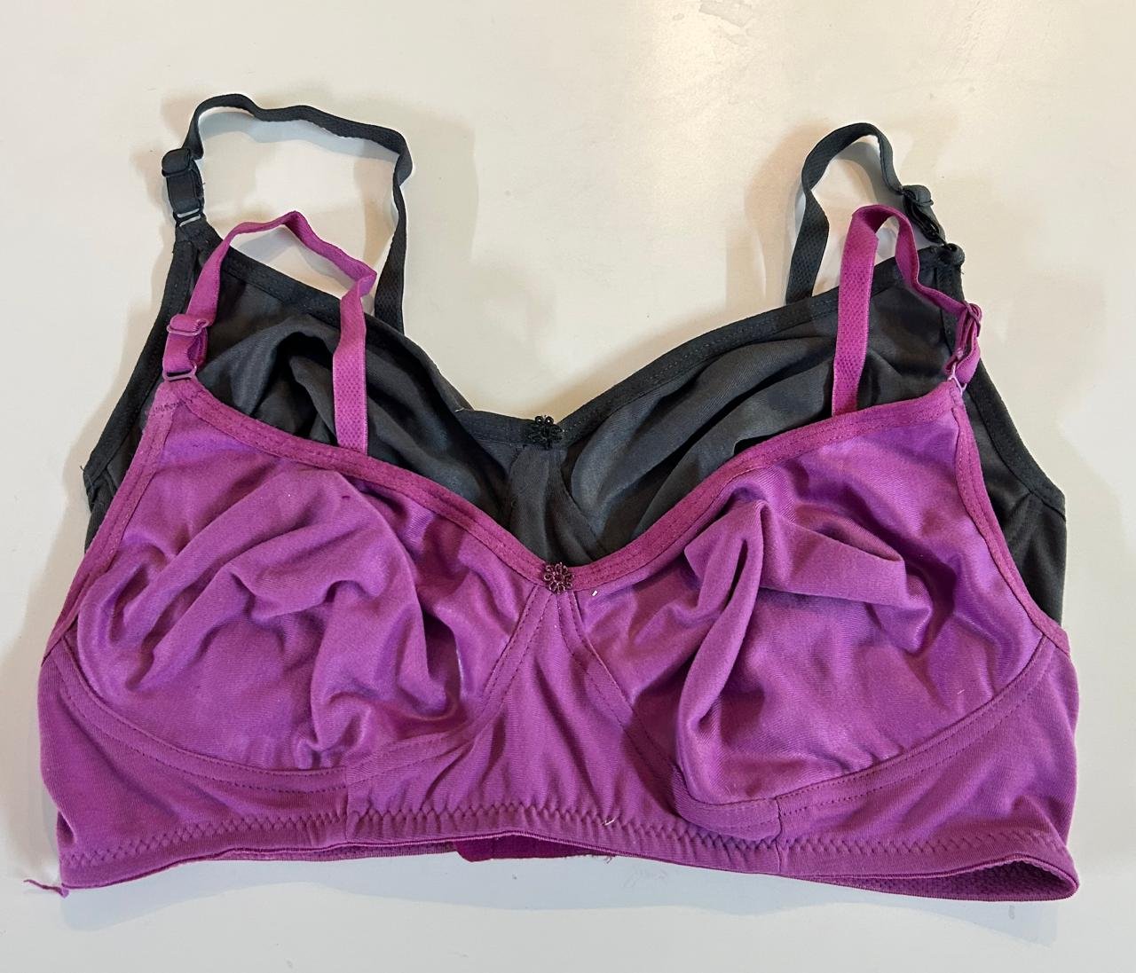 Dark Pink and Charcoal Black Colour Bras - Image 3