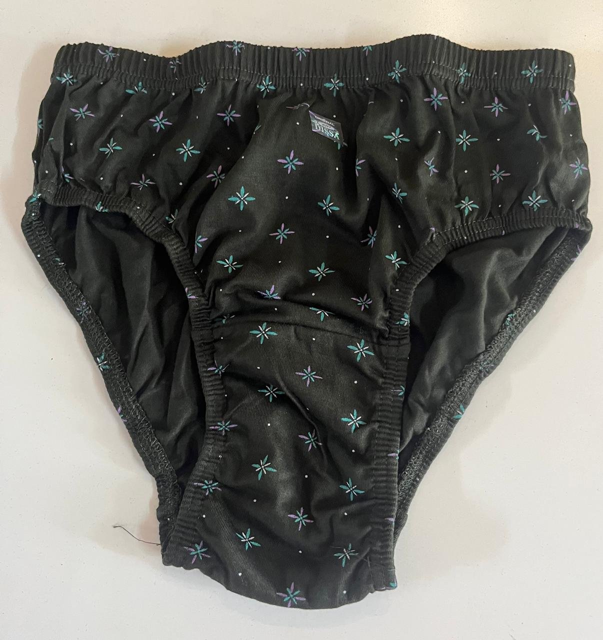Dark Green Colour Panty With a Pastel Floral - Image 2
