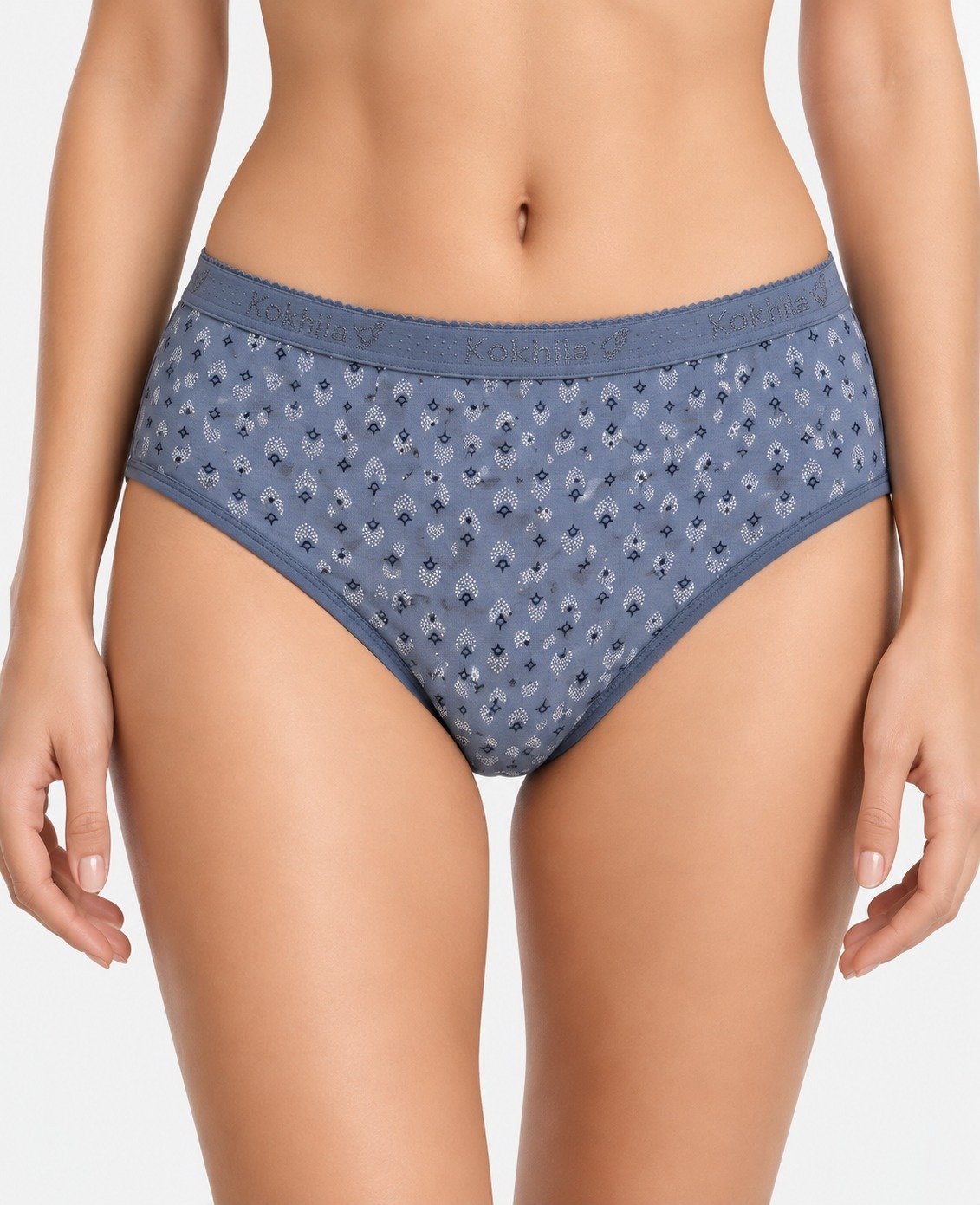 Navy Blue Colour Floral Printed Kohila Ramraj Panties