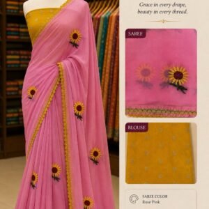 Elegant Pink Saree
