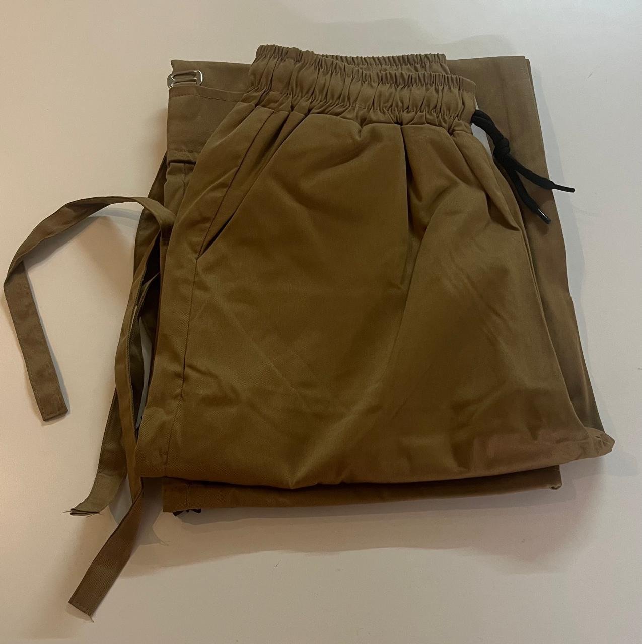 Dark Brown Multi-Pocket Cargo Pants - Image 2